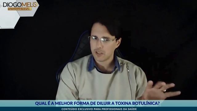 Qual é a melhor forma de diluir Toxina Botulínica?