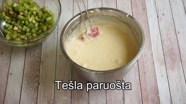 Rabarbarų pyragas | Kaip lengvai pagaminti pyragą | Rhubarb cake | How To Easily Make A Cake |