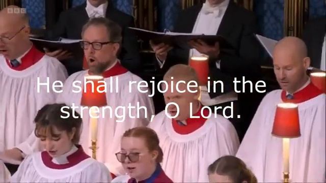 William Boyce anthem "The King shall rejoice"