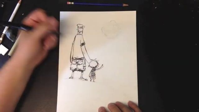 Skottie Young Daily Sketch: Let the Moon Say Hi to Me