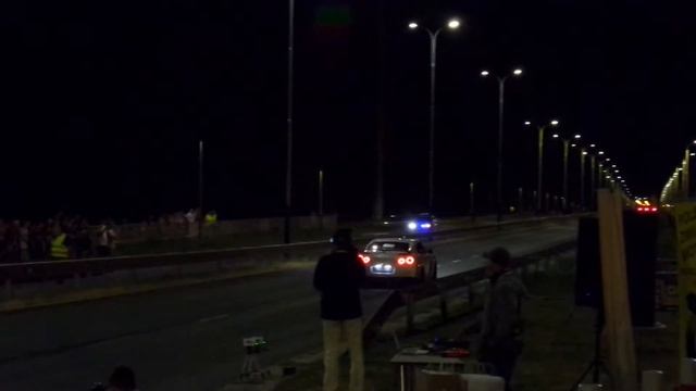 Nissan R35 GTR 10.53@400m launch control, quarter mile in Poland.