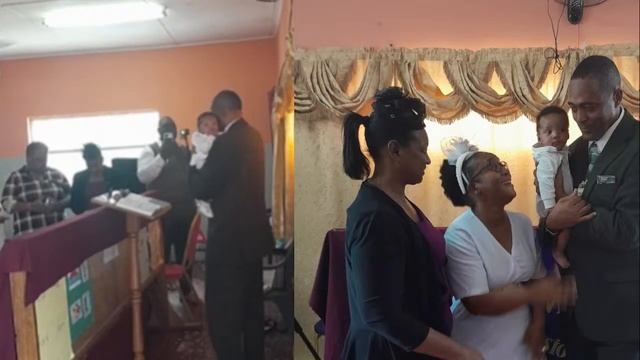 Sam Sam and  Asean-Dre baby christening, THE  M.F.C Mission For Christ Towin.
