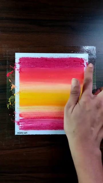 soft pastel drawing |pink sunset scenery drawing#shorts