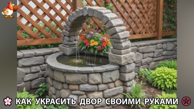 Как украсить двор дома фото идеи (140) 🏡 для дачи и сада своими руками 🌷🪻🌺💮