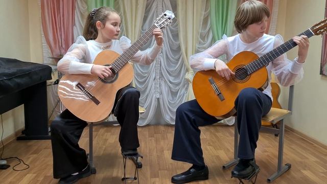 Дуэт.Кочеваткина Мария.10лет. Филатова Алёна 11лет. В.Козлов."Старая шарманка".