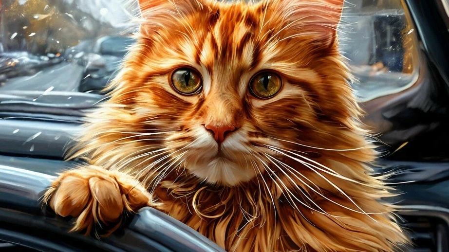 кот, то за штурвалом,то за рулём