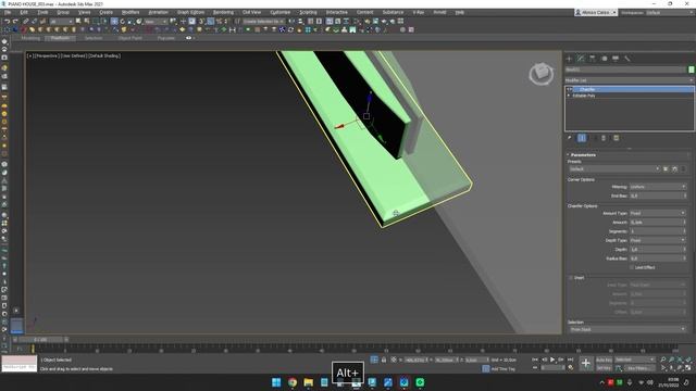 6.12 - Modeling Swing Door in glass PT1