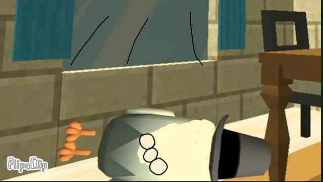 CHICKEN GUN HOMEWORK CHALOAPPS BLOOPERS ARE FIXED but sprunki joined chicken gun does not to fix