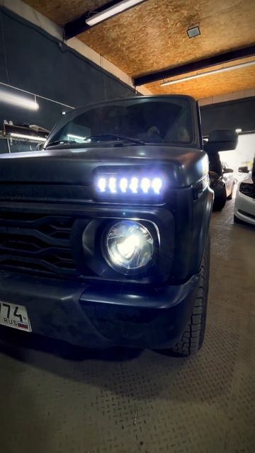 ТЮНИНГ СВЕТА НИВА #top #automobile #car #топ #линзы #нива #тюнинг #tuning #niva #russia #lens #шортс