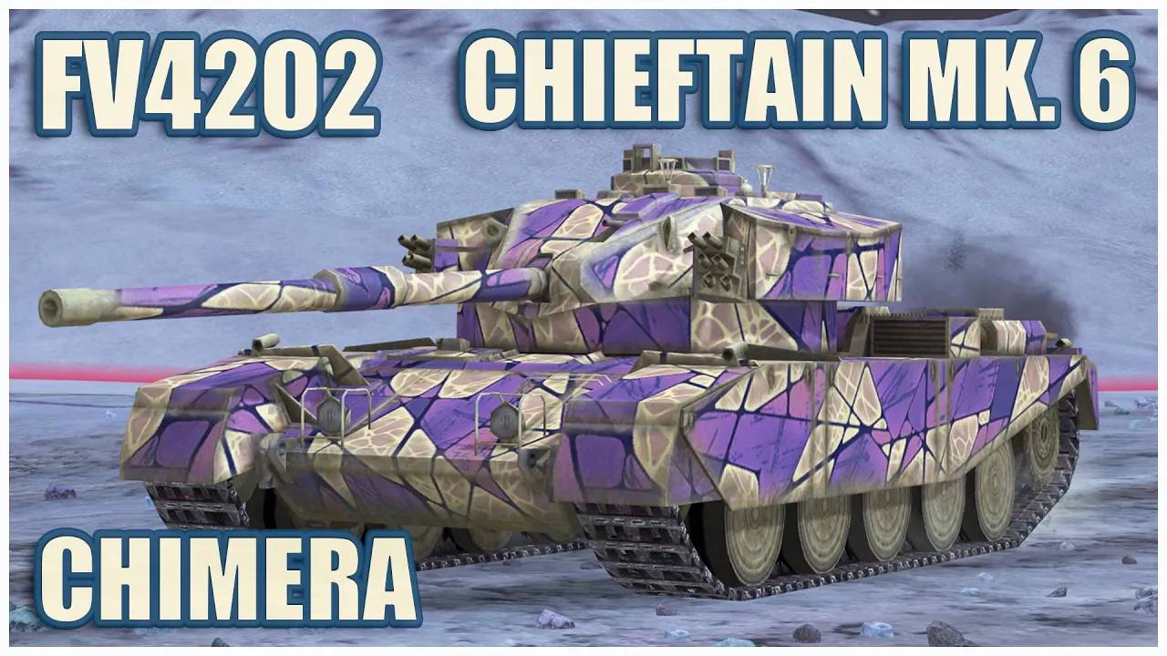 FV4202, Chieftain Mk. 6 & Chimera  Tanks blitz Gameplay