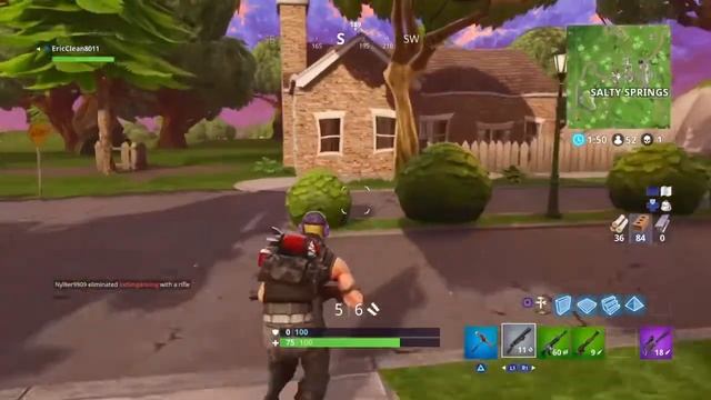 Eliminate 3 opponents in Salty Springs!//Fortnite challenges pt 4.