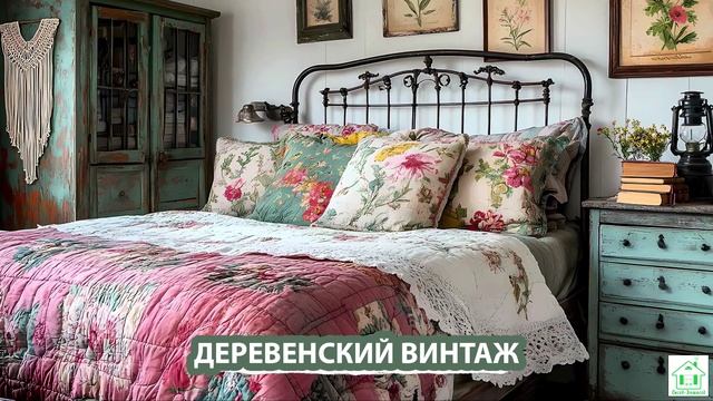 Деревенский интерьер в стиле Винтаж и фото идеи для оформления (3)