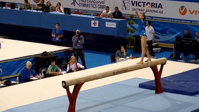 Romania Beam Rotation: Podium Training Euros 2014