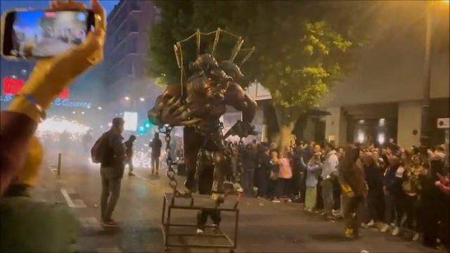 Валенсия. Fallas 2023, Огненное шествие