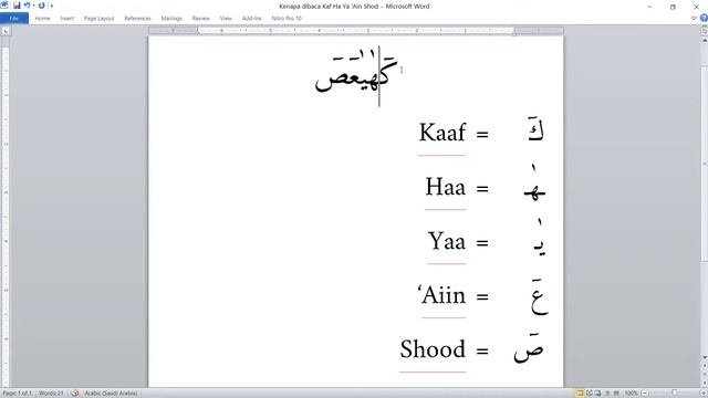 Cara Membaca Surat Maryam Ayat 1 | Cara Baca Kaf Ha Ya Ain Shod | Cara Membaca Fawatihus Suwar