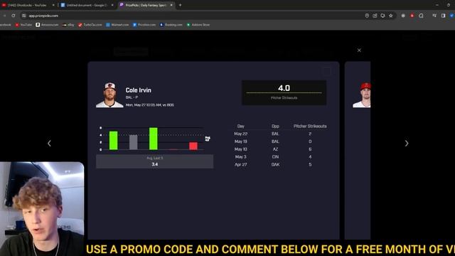 PRIZEPICKS MLB MONDAY 5/27/24 - FREE PICKS!!! - (70% HIT RATE!!!) - BEST PLAYER PROPS - MLB TODAY