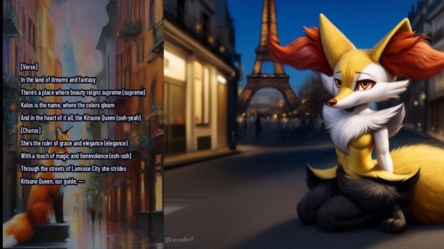 Braixen - Kitsune Queen [A.I Song]