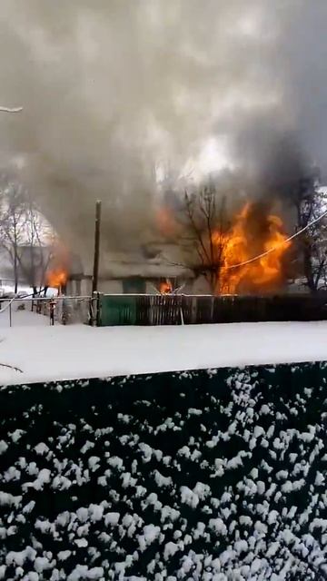 Рязань, пожар на Лагерной улице 7 февраля
