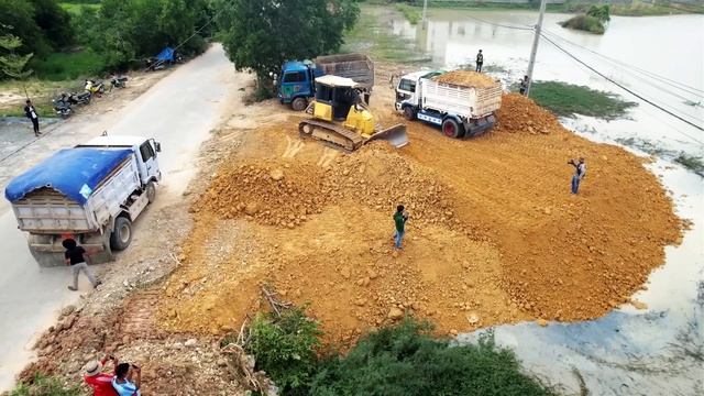 Строительство, засыпка, один из прошлых объектов