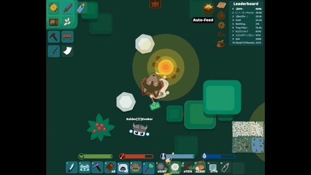 500k Score + UFO And NoLife VS Noob Blockers + Bonus Clip (Starve.Io #144)