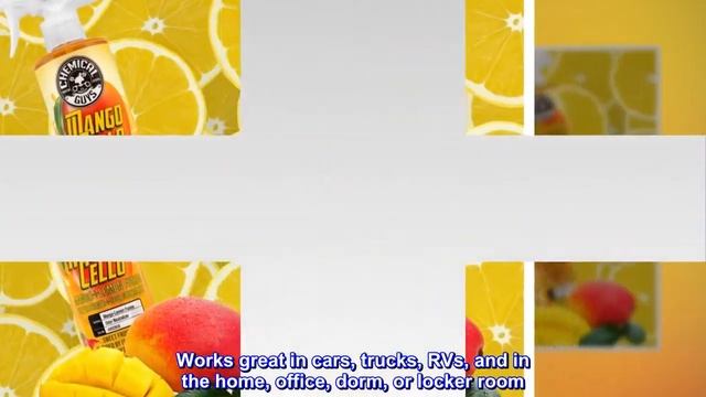 Chemical Guys AIR22616 Air Freshener & Odor Neutralizer (Mangocello Mango Lemon Fusion), 16 fl. oz