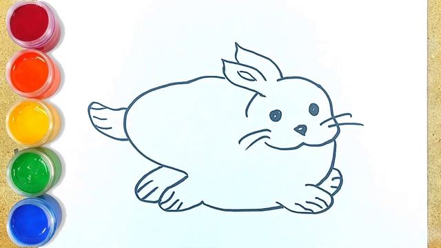 Bolalar uchun quyon rasm chizish. Сурет салу қоян. How to draw a rabbit