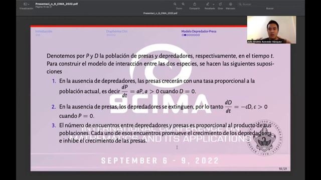 Un modelo matemático para el estudio de propagación de plagas en árboles cítricos