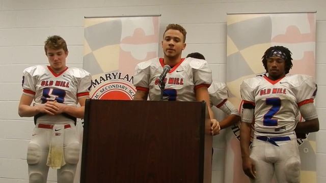 Old Mill football David Marrocco, Noah Fitzgerald, James Venerable and Donovan Franklin 12/5/14