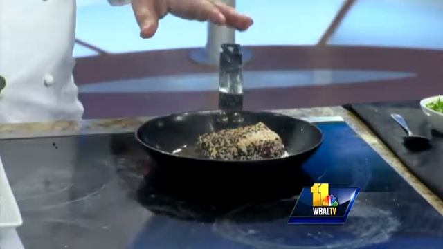 Sunday Brunch special: Seared tuna with black, white sesame seeds
