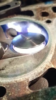 Работа клапана после прирезки седла