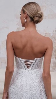 Свадебное платье Илекс из коллекции «Цветочная феерия» 2025 от бренда Anna Kuznetcova