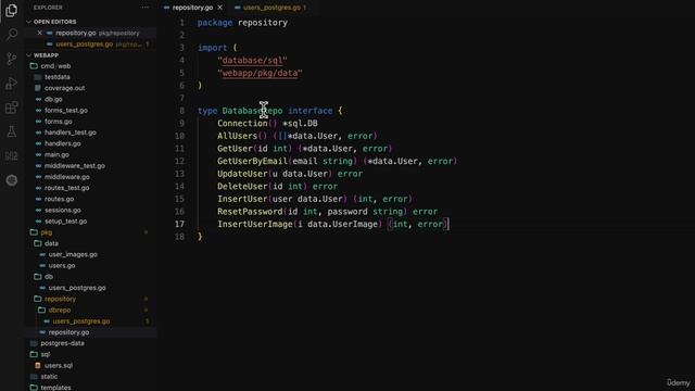 003 Moving our database functions into a repository