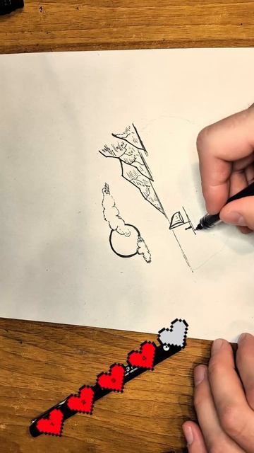 пейзаж рисунок