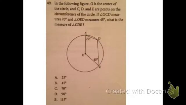 (10.5 Geo) Angle Relationships in Circles Part 5 of 5