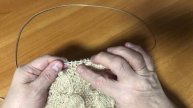 Сегодня повяжем узор спицами в виде восьмёрок