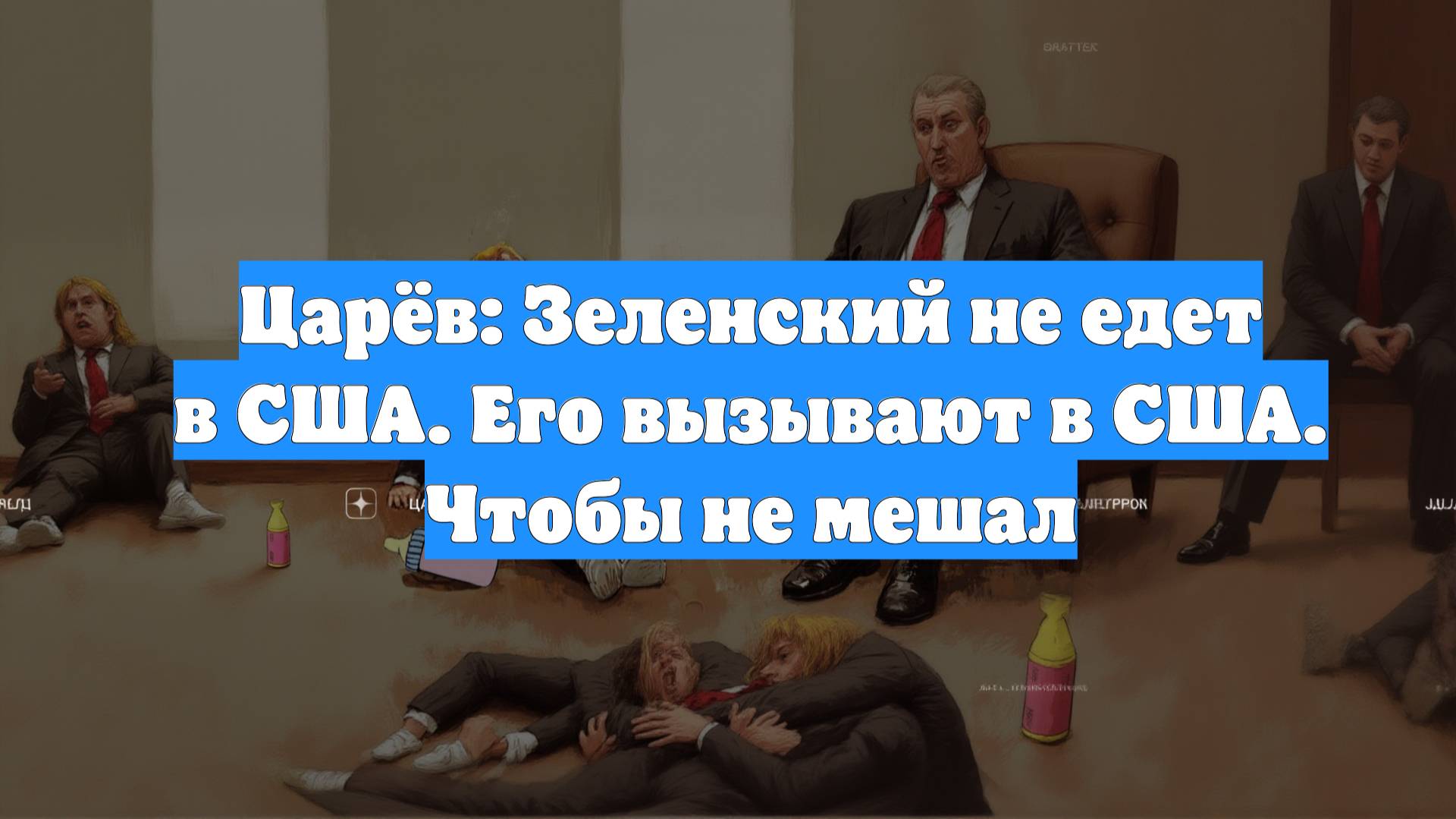 Царёв: Зеленский не едет в США. Его вызывают в США. Чтобы не мешал
