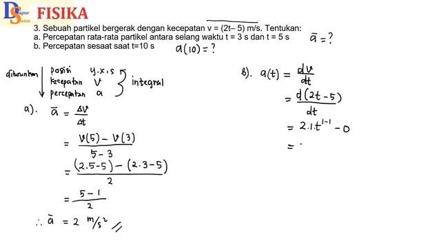 PEMBAHASAN SOAL GERAK LURUS