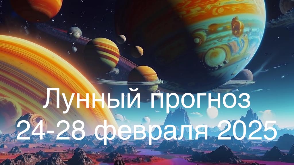 Лунный прогноз на 24-28 февраля 2025