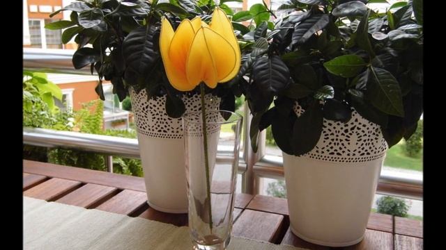 Hand made nylon flower
