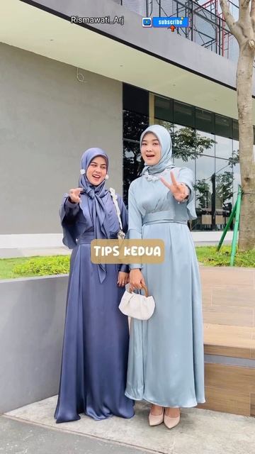 Tips Foto Sama Teman Yang Lebih Tinggi / +Link Toko Shopee Baju Gamis Trend Terbaru 2023 #shorts