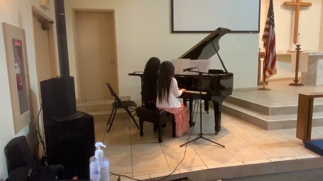 “Remember Me" from Disney's movie Coco piano duet performed by Jasmine and Miss Katherine