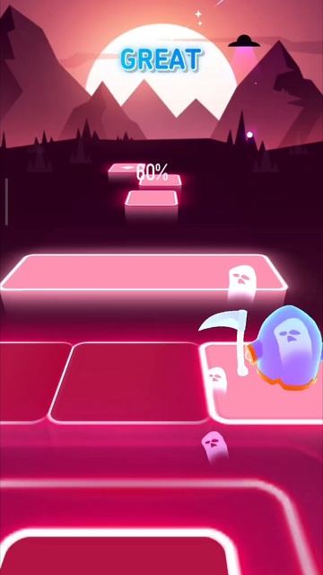 Играю в Tiles Hop на скорости х 2