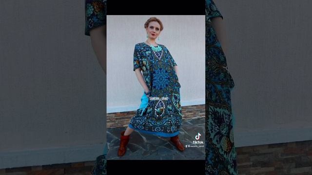Платье 👗 бохо «Миндаль» голубой 💙 #sandravand