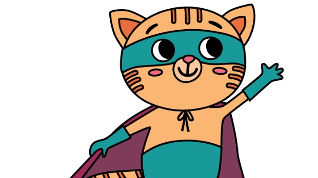 Кот супергерой