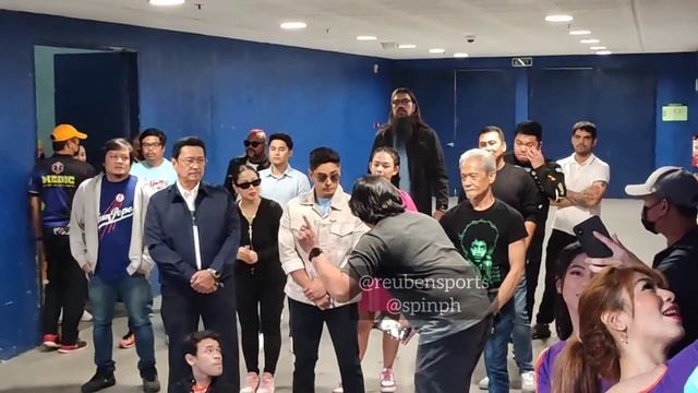 Coco Martin, cast of Batang Quiapo visit PBA | Barangay Ginebra vs Magnolia