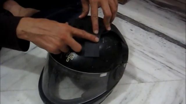 Home made helmet camera mount