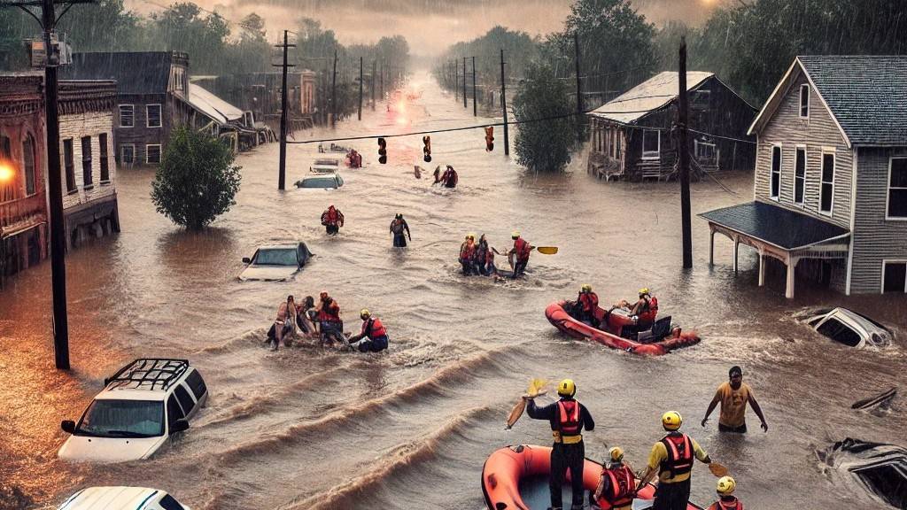 Стихия разбушевалась! Наводнение затопило Кентукки!