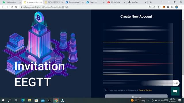 How to create Xchangeon.io  account New Xchangeon.io Live Blove Network BFIC