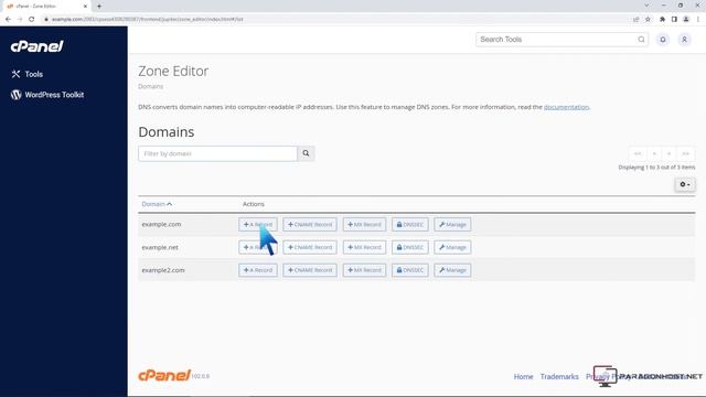How to add A Record in cPanel using DNS Zonee Editor by: HostCheetah.tv