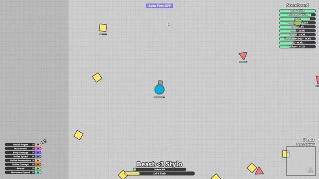 Diep.io - How to autoshoot // Diepio tutorial autofire and controlls! // Destroy the biggest tank!